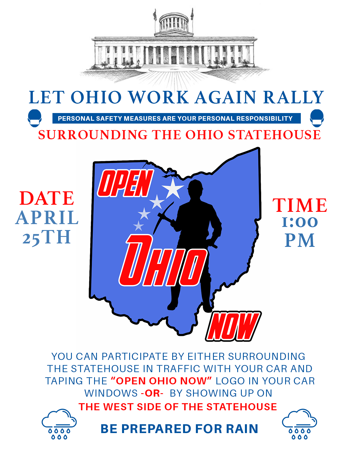 Open Ohio Now Rally Flyer