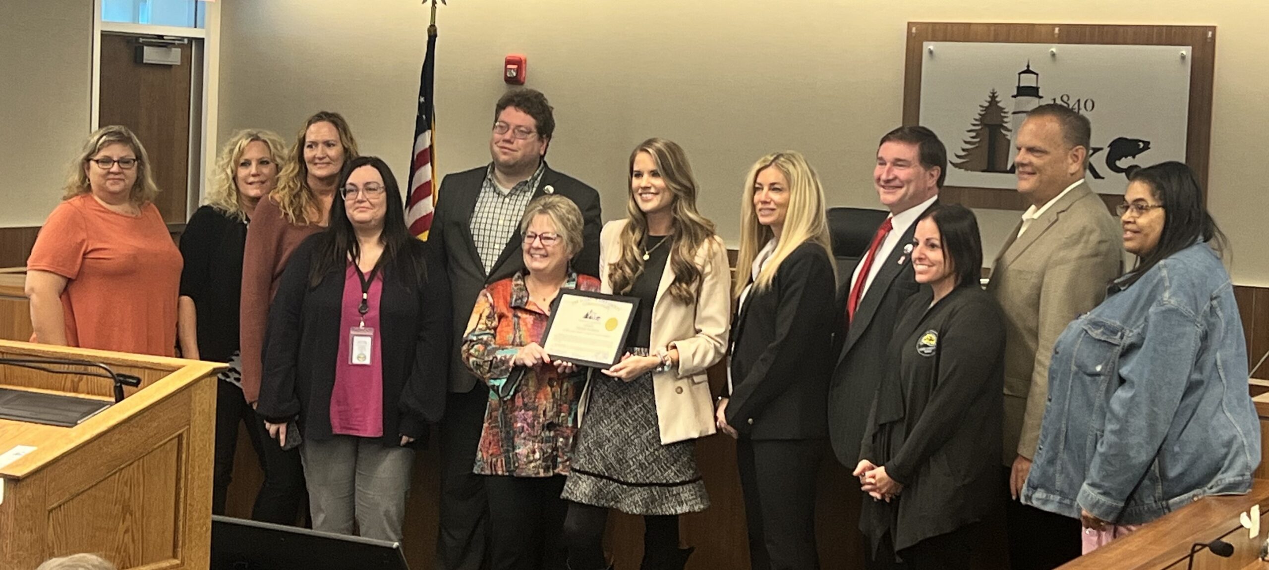 Taylor Fillbach Receives Certificate of Recognition from Lake County