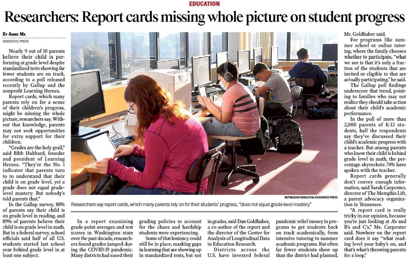 A Deception in Report Cards – Lobbyists for Citizens