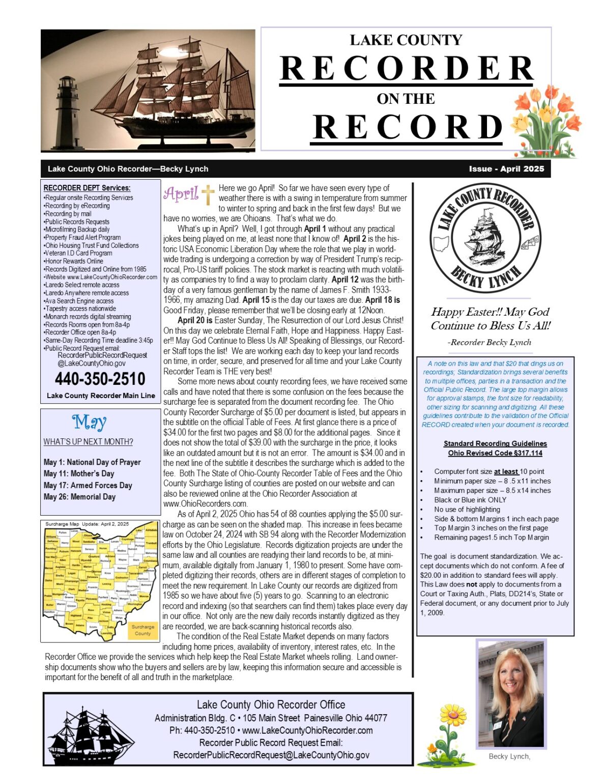 Lake County Recorder on the Record for April 2025 – Lobbyists for Citizens